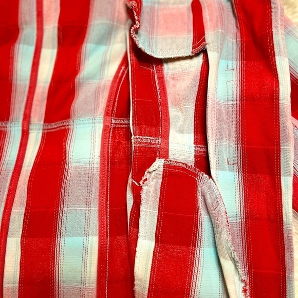 Hurley Women’s Colorful Plaid Double Breasted/Zipper Jacket with Hoodie. Size L - Picture 12 of 16